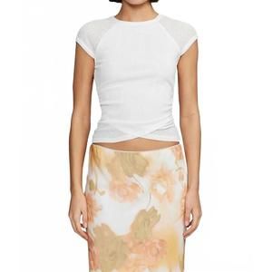 NEW OWNLEY martha baby tee in white